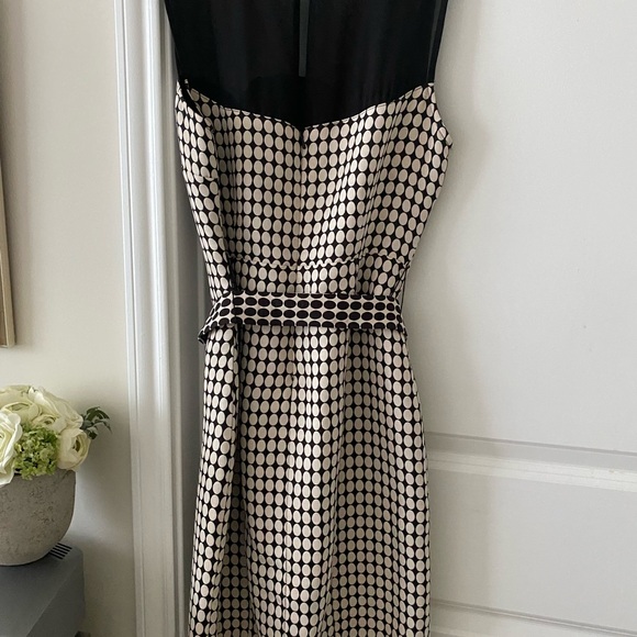Pre-owned Michael Michael Kors Geo-Print Dress, Black/Cream, size 4 - Picture 9 of 13